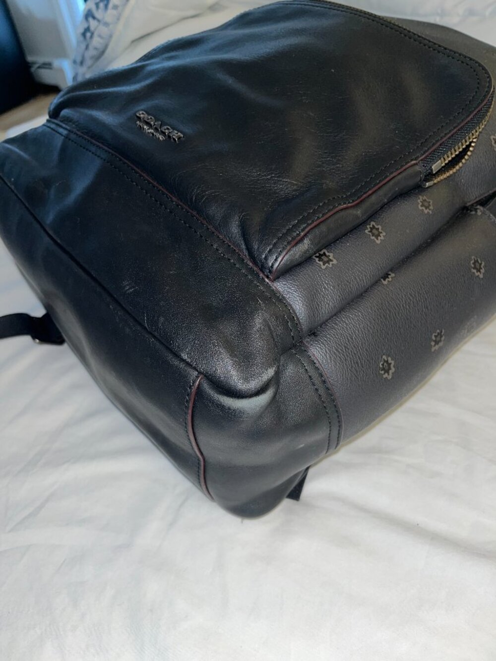 Graham Backpack with Spikey Diamond Print - Black - Picture 4 of 8